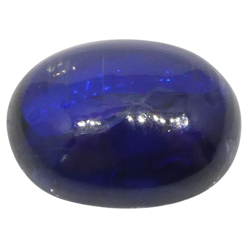 Kyanite bleue cabochon ovale de 3,8 carats du Brésil 