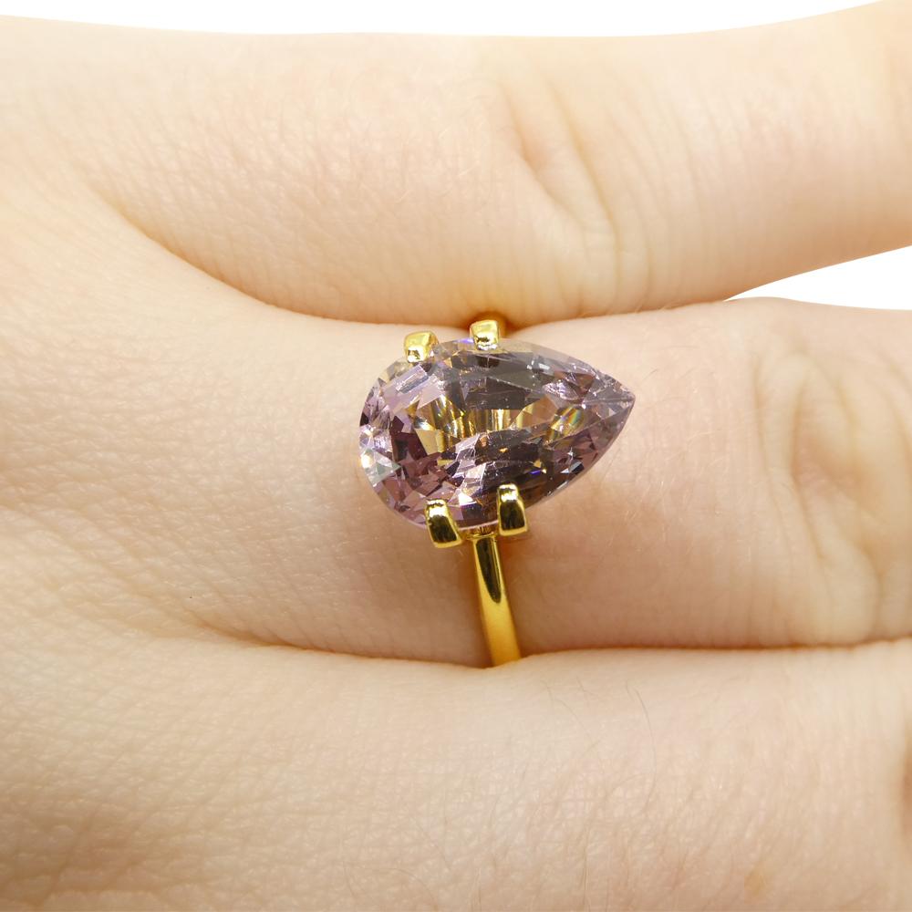 3,8ct Spinello rosa perlato dalla Birmania in vendita 9