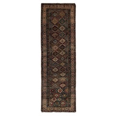 3.8x11.6 Ft Antique Shirvan Runner Rug, East Caucasus, Circa 1860
