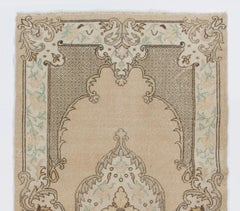 Tappeto d'accento Vintage Anatolian Oushak, Tappeto fatto a mano, rivestimento per pavimenti