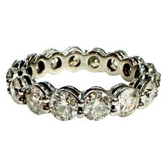 3.9 ctw VS-VVS I-J Platinum Diamond Eternity Band with Grunberger Diamonds
