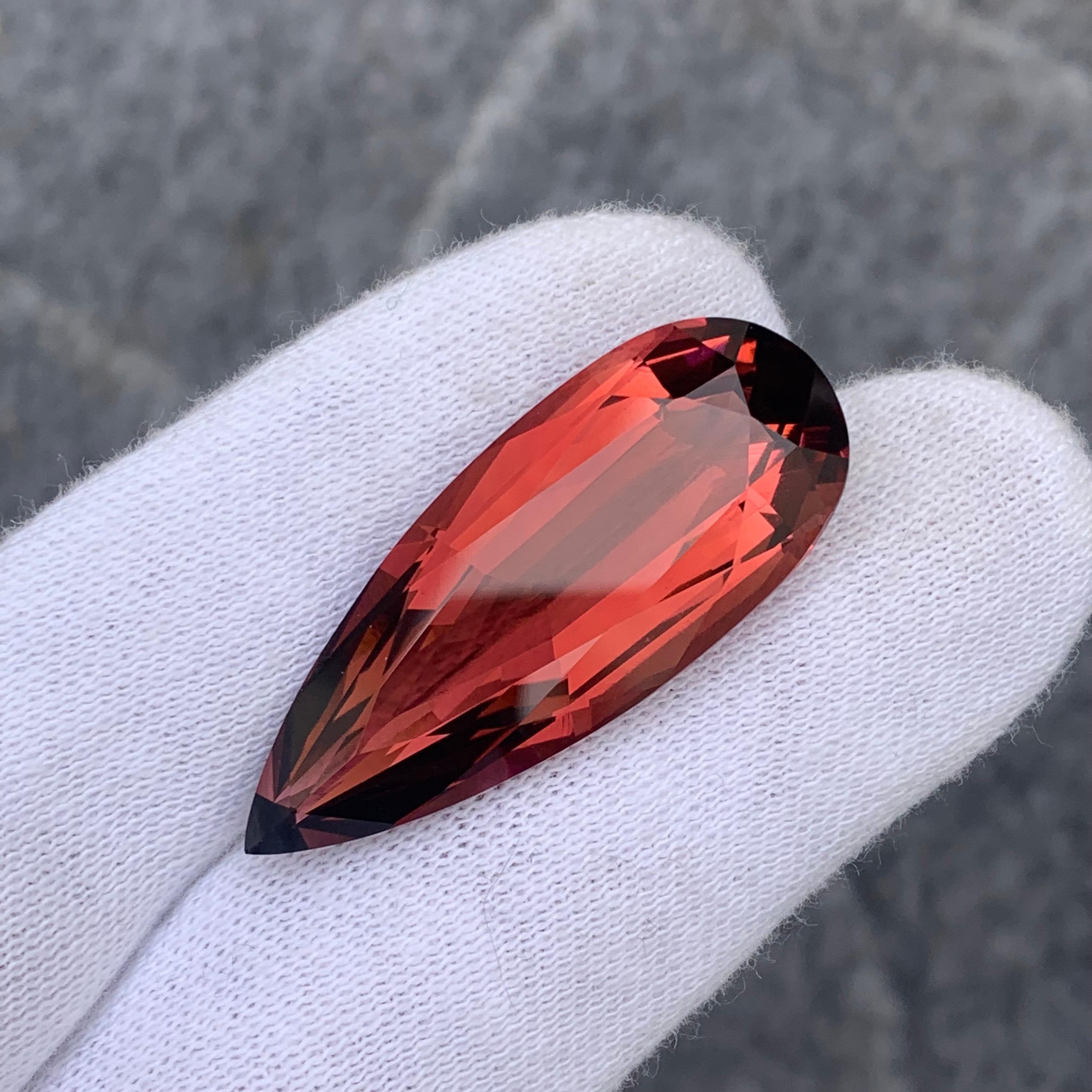 Gemstone Type : Rubellite Tourmaline
Weight : 35.60 Carats
Dimensions : 39x15.6x9.7 Mm
Origin : Kunar Afghanistan
Clarity : Eye Clean
Shape: Long Pear 
Color: Red / Hot PInk
Certificate: On Demand
Basically, mint tourmalines are tourmalines with