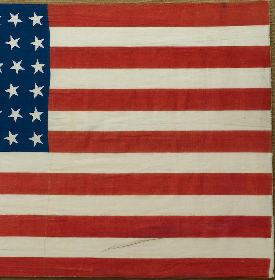 Antike amerikanische Flagge mit 39-Stern-Muster und skurrilem Sternmuster, 1889 im Zustand „Gut“ im Angebot in Colorado Springs, CO