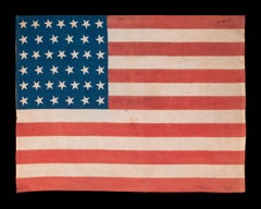 39 Star American Flag with Both Dancing and Canted Positioned Stars