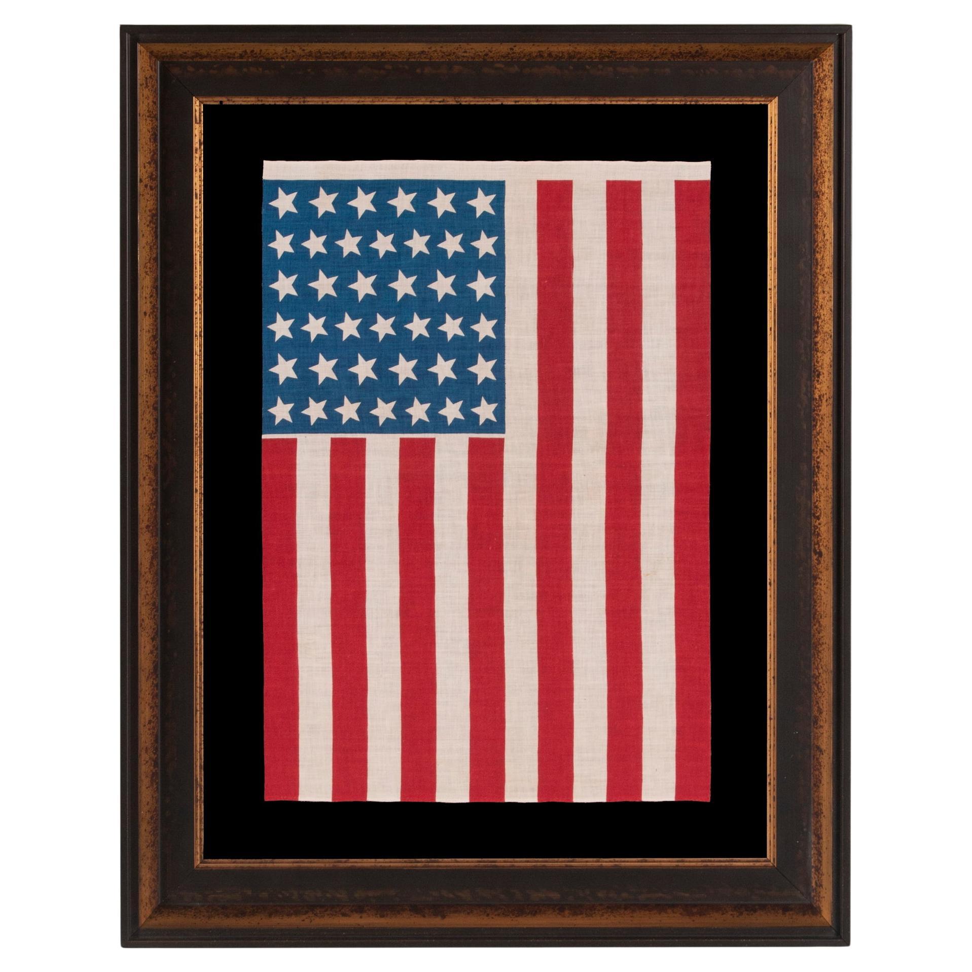 39 Star Antique American Flag, Dakota Territories, ca 1876 For Sale