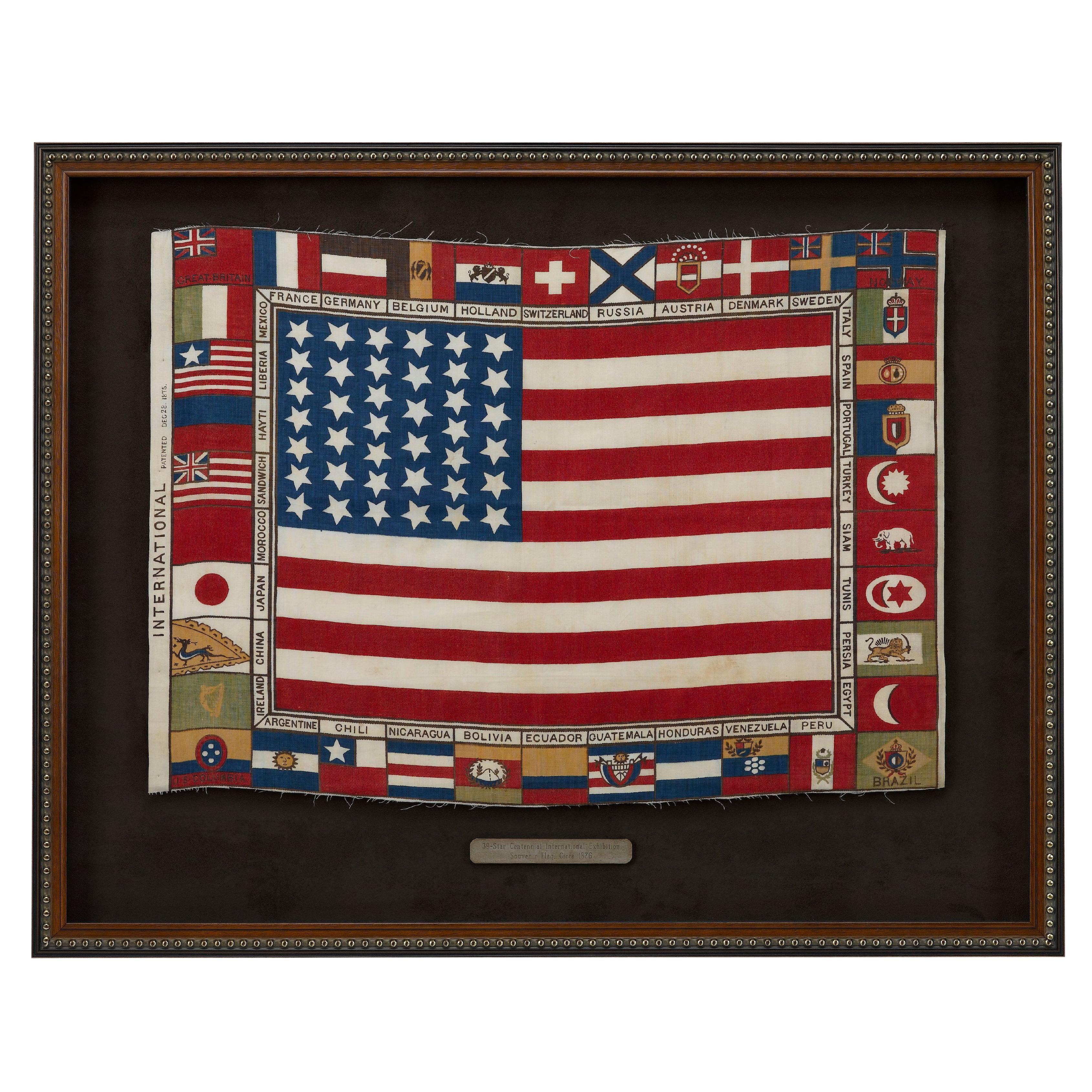 42 Stars, an Unofficial Star Count on an Antique American Flag ...