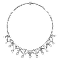 Retro 39.0 Carat Diamond Necklace