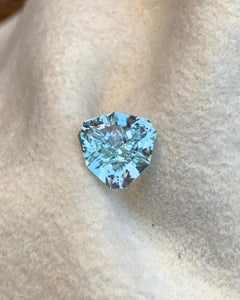 3.90 Carat Fancy Cut Natural Loose Aquamarine from Shigar Valley Shield Shape