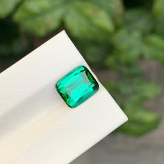 3,90 carati di tormalina blu verde sciolta naturale a forma di cuscino