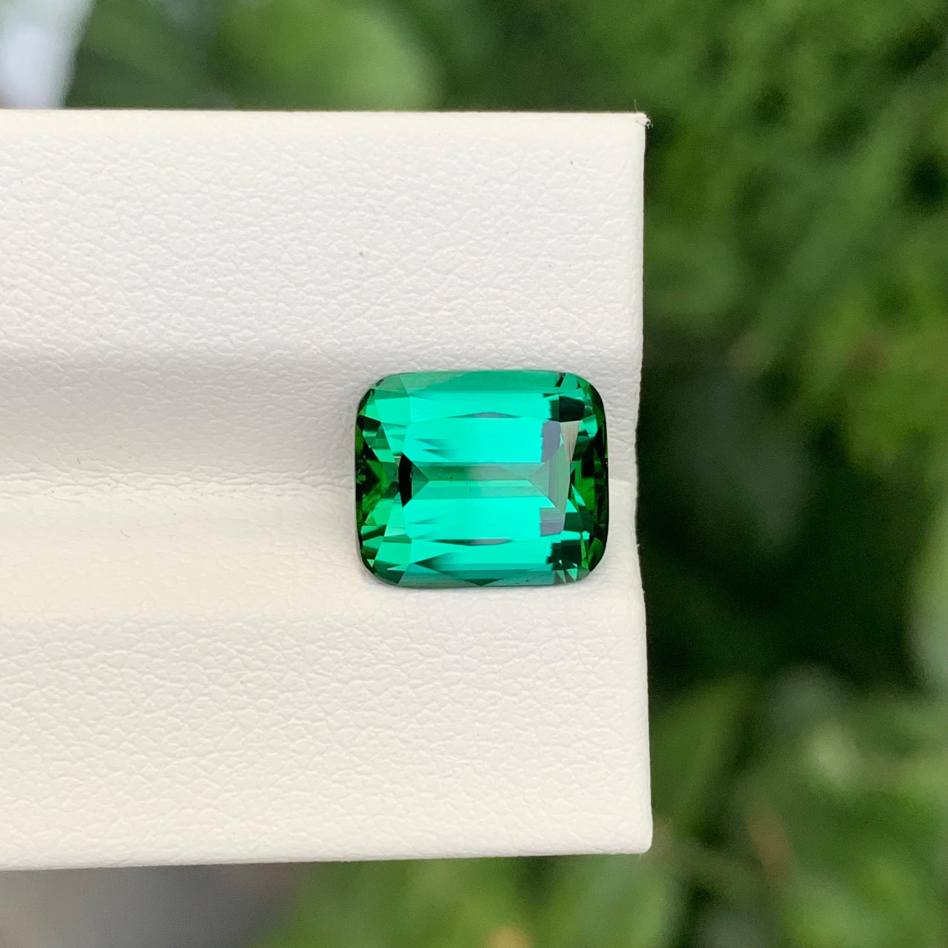 3,90 Karat Natürlicher loser blauer grüner Turmalin Cushion Shape Edelstein im Zustand „Neu“ im Angebot in Peshawar, PK