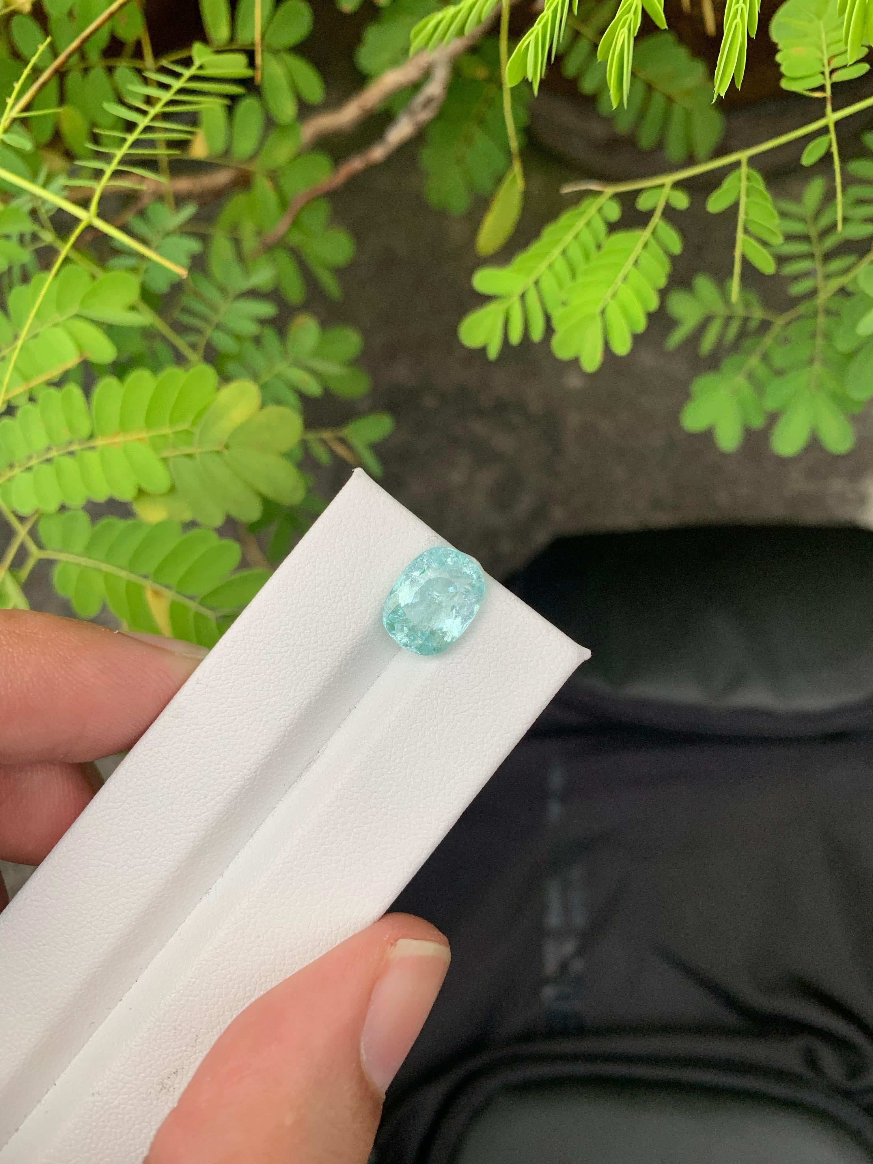 3,90 Karat Natürliche Lose Blaue Paraiba Turmalin Stein Oval Schliff aus Mosambik im Angebot 3