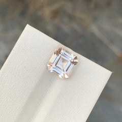 3.90 Carat Natural Loose Golden Topaz Asscher Shape Gem From Pakistan Mine