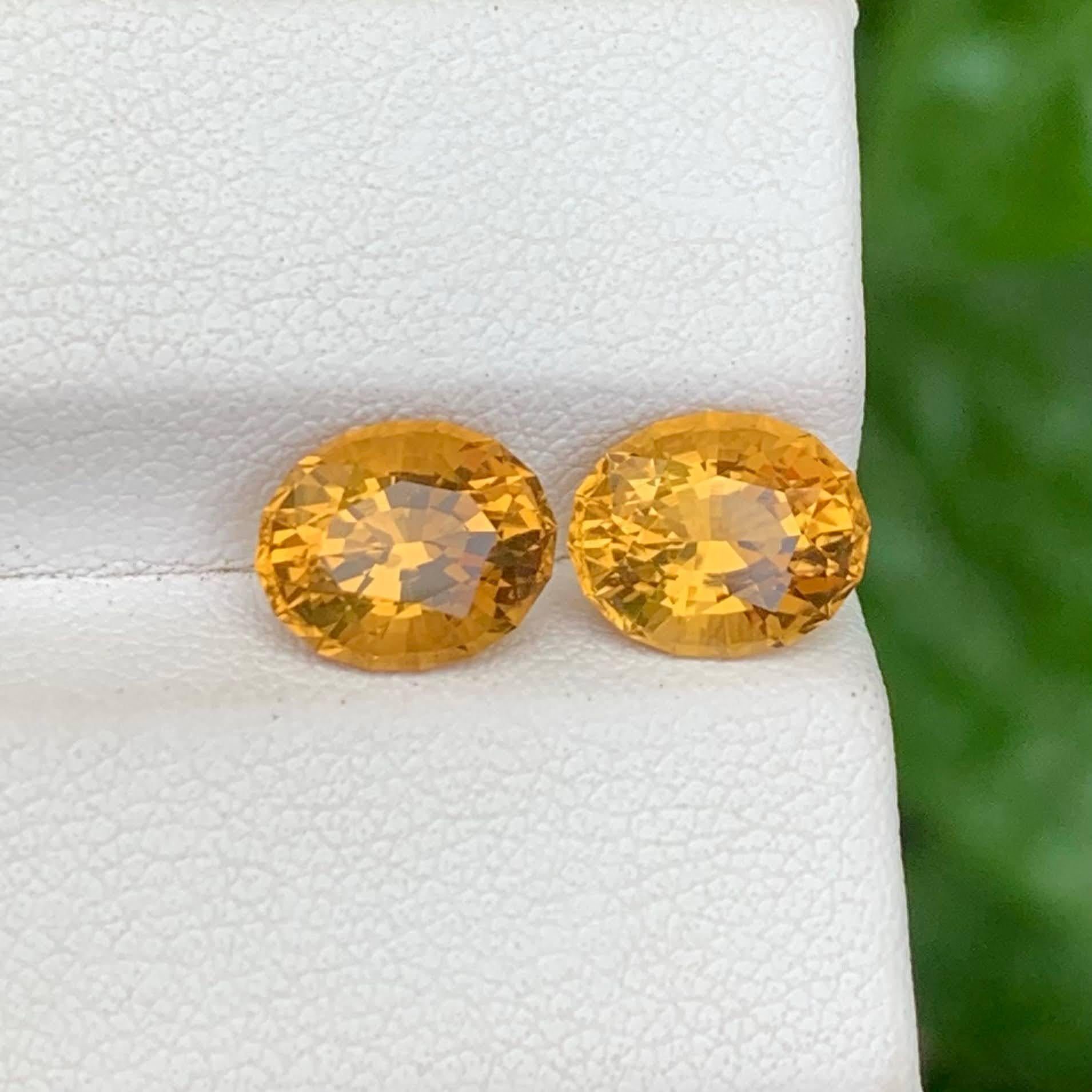 Peso 3,90 carati 
Dimensioni 8,6x7,1x5,6 mm
Trattamento Nessuno 
Origine Brasile 
Pulizia degli occhi di chiarezza 
Forma Taglio Ovale Fantasia 




Aggiungi una brillantezza senza tempo alla tua collezione con questa coppia di Citrini Naturali da