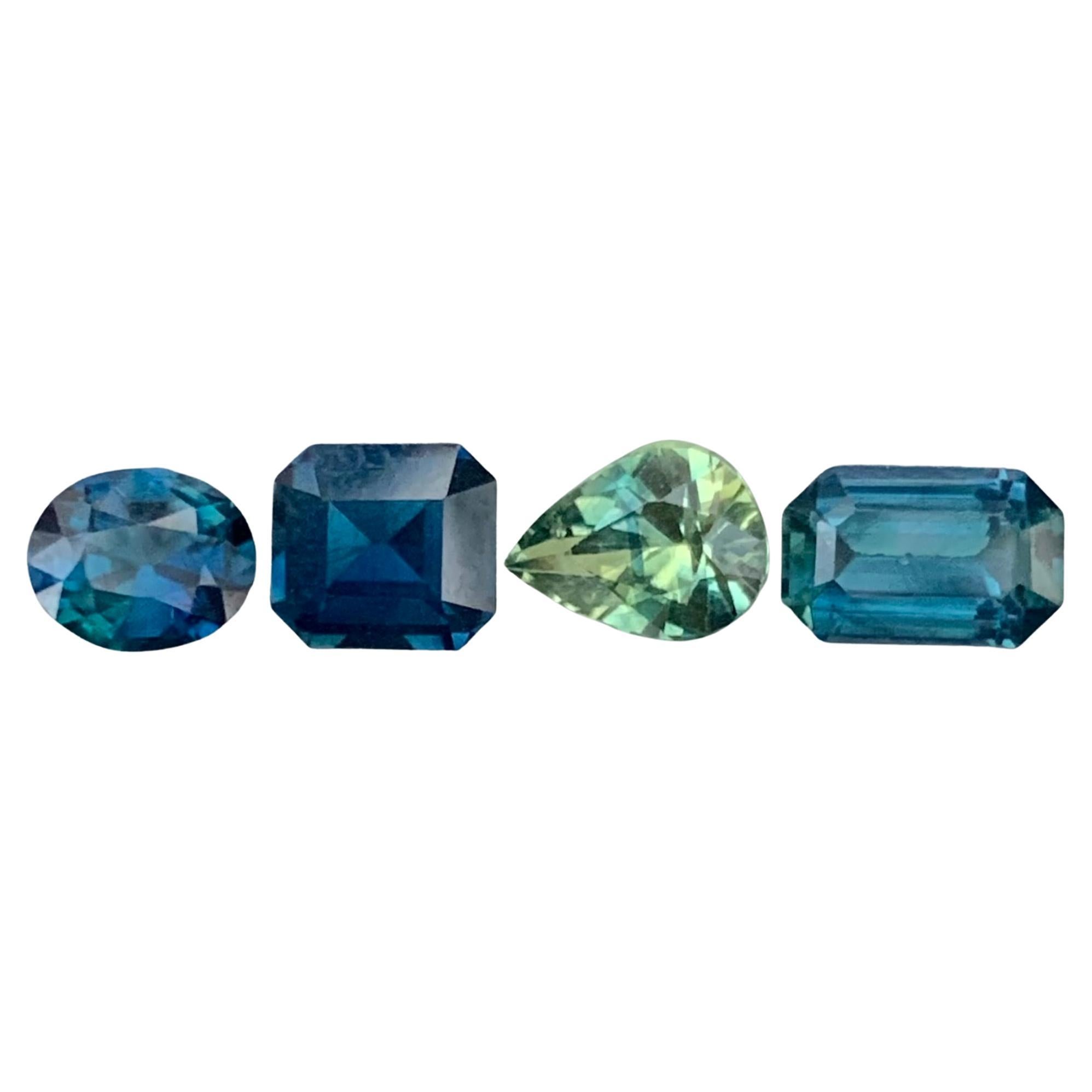3.90 Carat Natural Loose Sapphire Lot For Jewellery Making For Sale