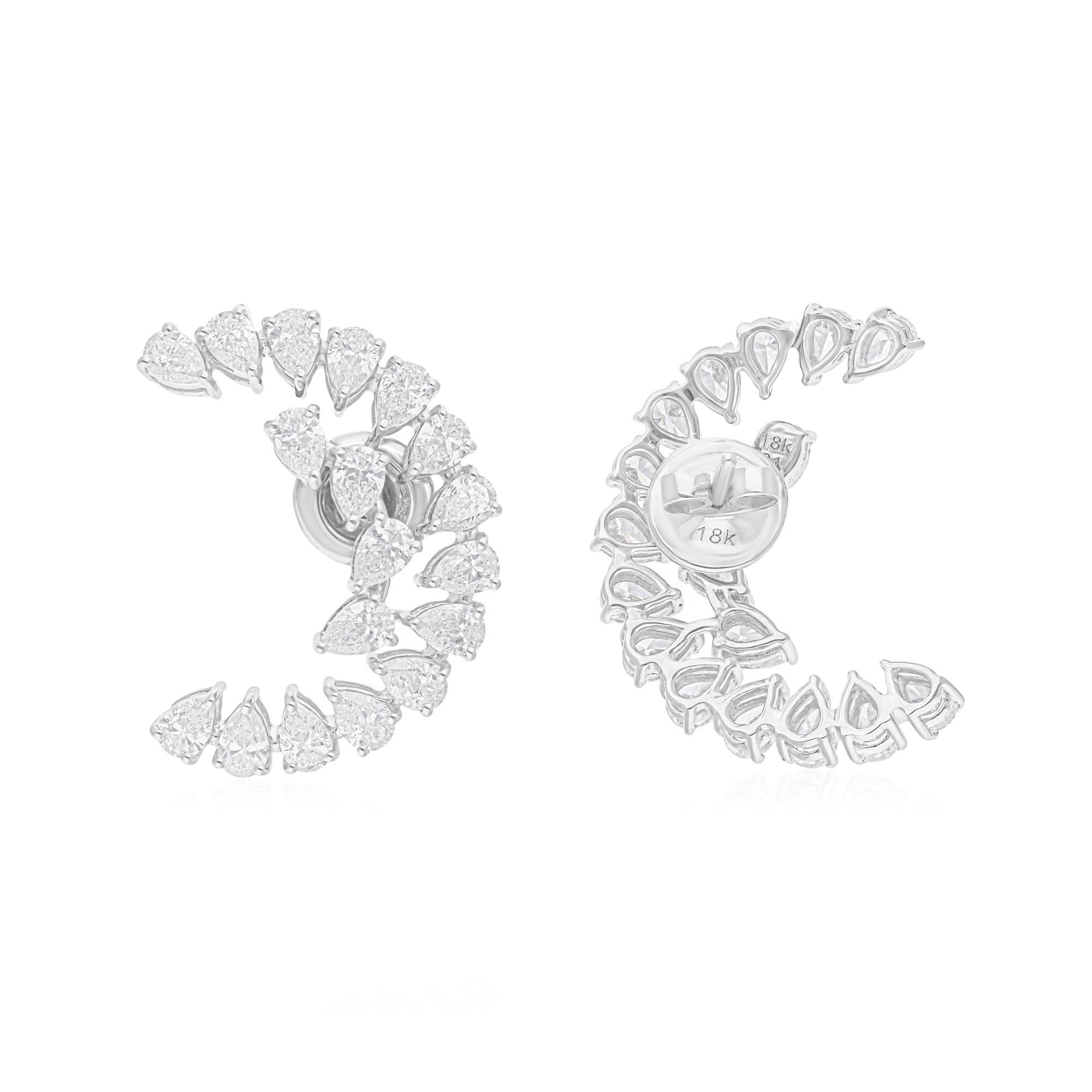 Cast from 14-karat gold, these exquisite earrings are handset with 3.90 carats of sparkling diamonds.

FOLLOW SPECTRUM JEWELS storefront to view the latest collection & exclusive pieces. Spectrum Jewels is proudly rated as a Top Seller on 1stdibs