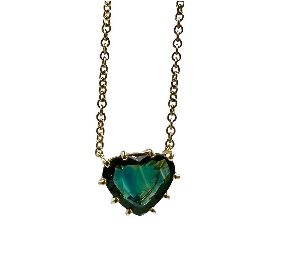 blue green sapphire necklace