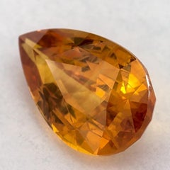 3.90 Ct Yellow Sapphire Pear Loose Gemstone