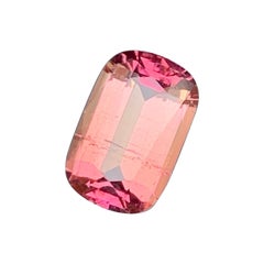 3.90 cts Dual Shade Peach with Raspberry Pink Tourmaline Gemstone for Jewellery