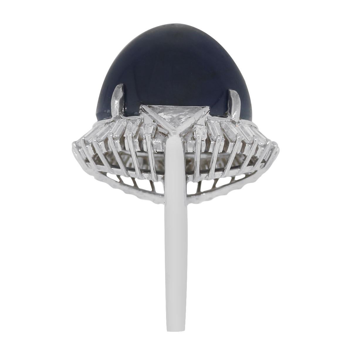 Bague étoile en saphir de 39,08 carats en vente 1