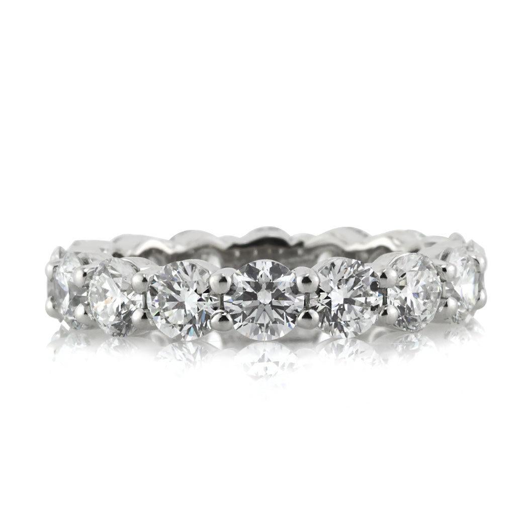 3.90ct Round Brilliant Cut Diamond Eternity Band in Platinum
