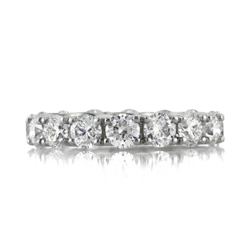 3.90ct Round Brilliant Cut Diamond Eternity Band in Platinum