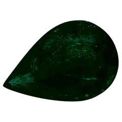 3.91 Ct Emerald Pear Loose Gemstone