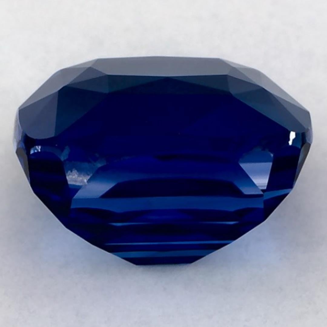 3.92 Karat Blauer Saphir Cushion Loser Edelstein im Zustand „Neu“ im Angebot in Fort Lee, NJ