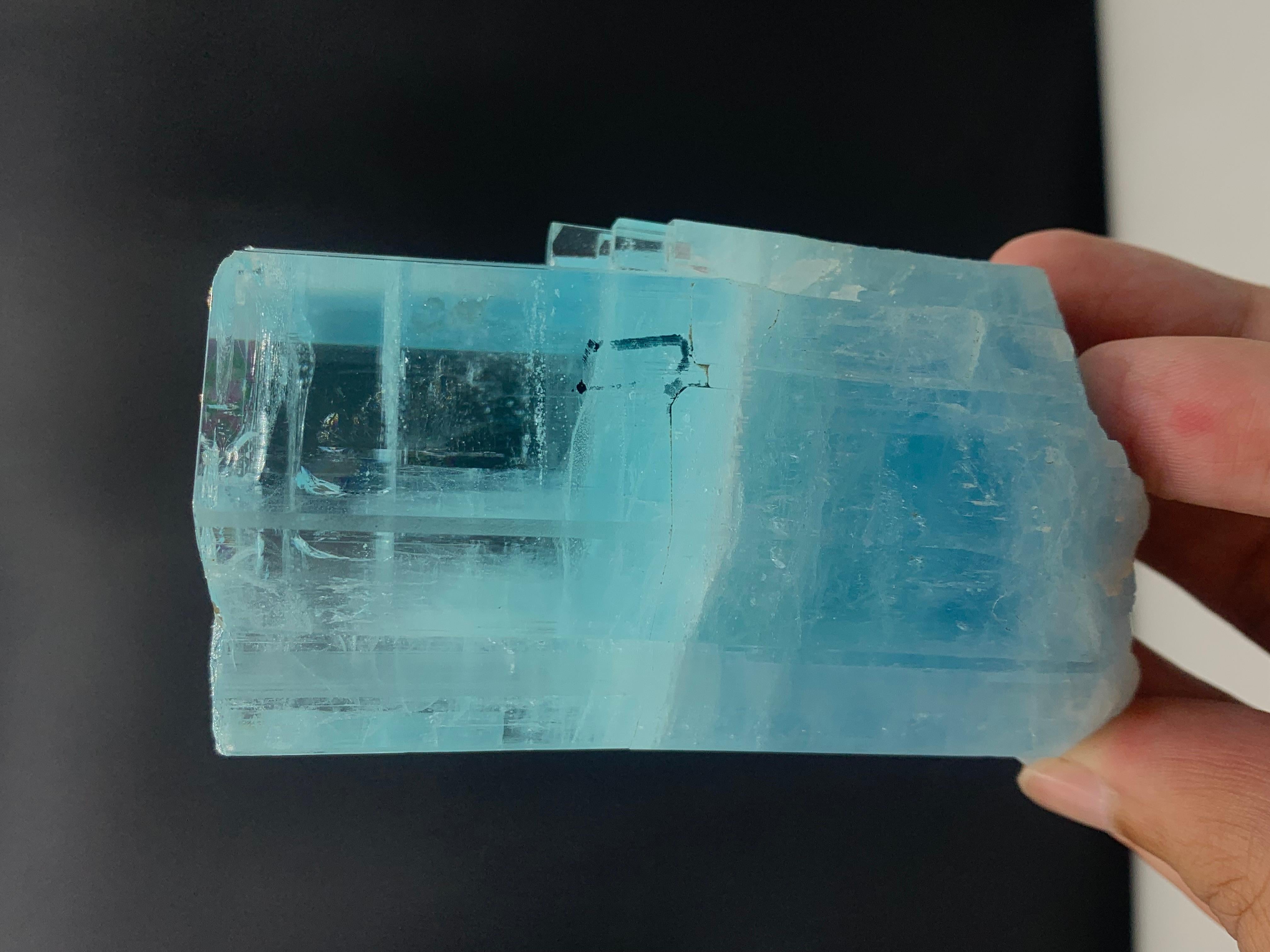392.15 Gram Beautiful Aquamarine Crystal Bunch From Skardu District, Pakistan  For Sale 3