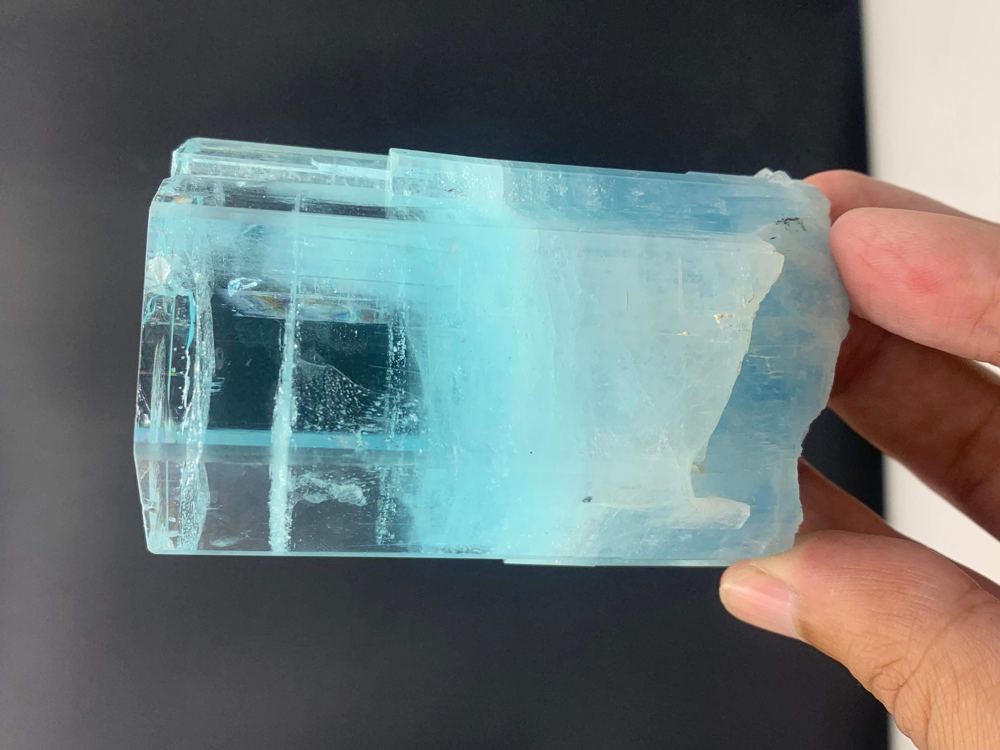 392.15 Gram Beautiful Aquamarine Crystal Bunch From Skardu District, Pakistan  For Sale 5