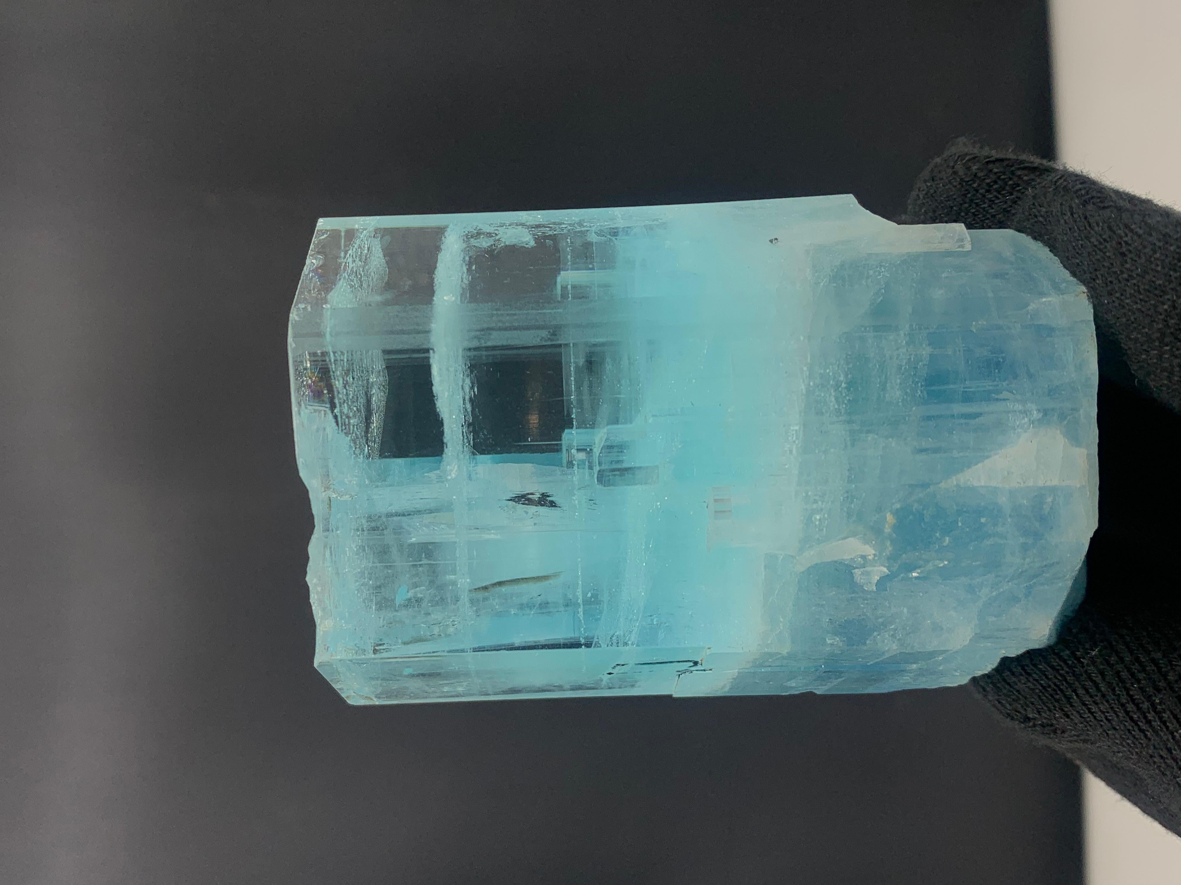 18th Century and Earlier 392.15 Gram Beautiful Aquamarine Crystal Bunch From Skardu District, Pakistan  For Sale