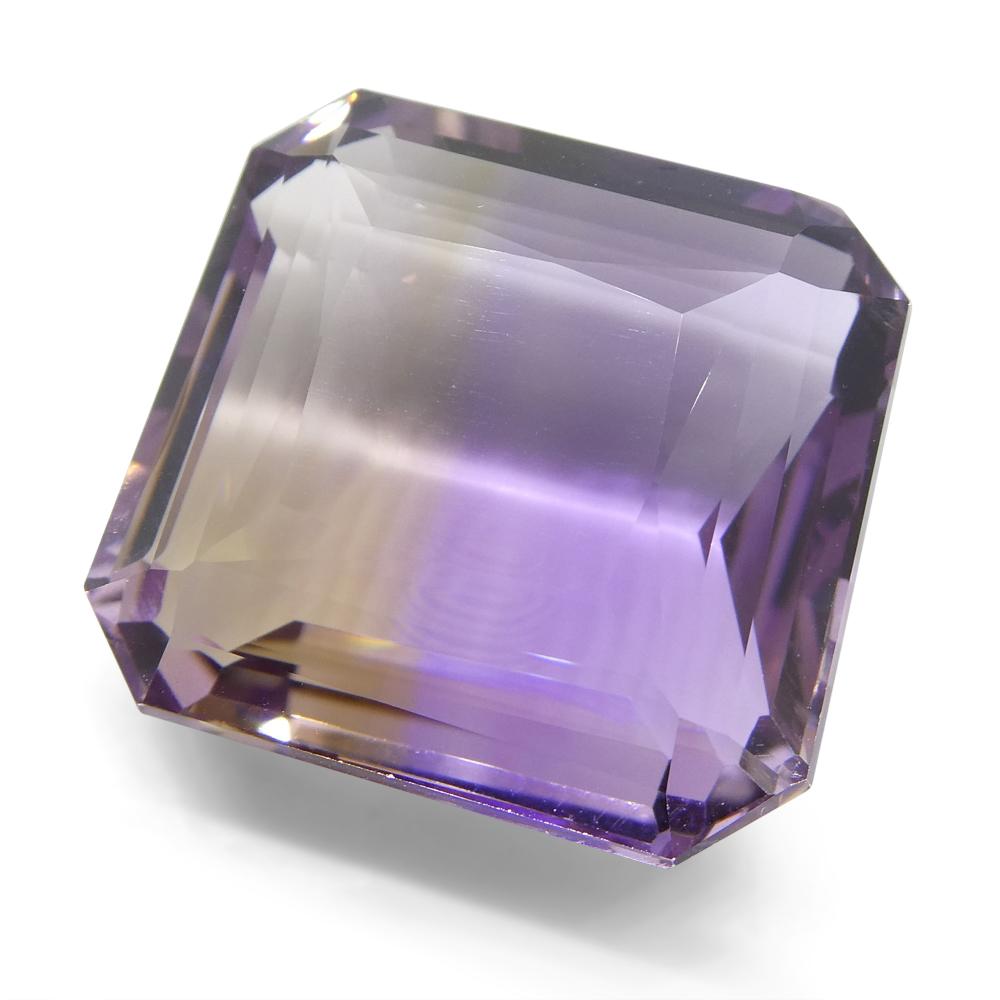 Mixed Cut 39.25 ct Square Ametrine For Sale