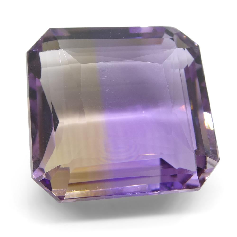 39.25 ct Square Ametrine In New Condition For Sale In Toronto, Ontario