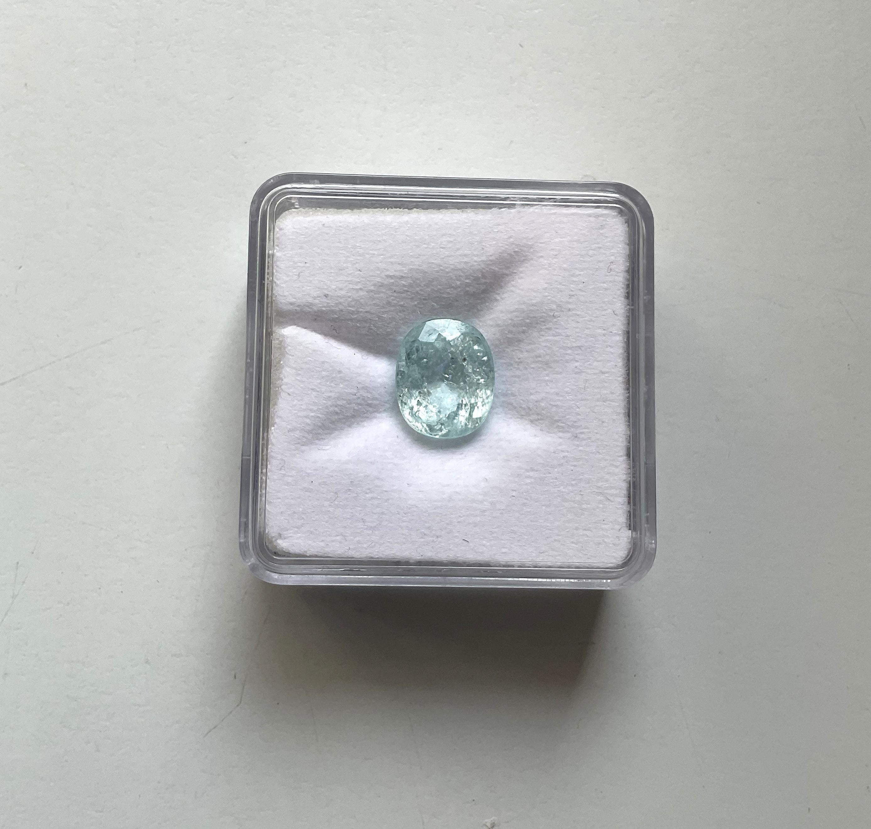 3.93 Carats Paraiba Tourmaline Oval Cut Stone for Fine Jewelry Natural gemstone

Gemstone - Paraiba Tourmaline
Weight - 3.93 carats
Size - 11x9 MM
Piece - 1
