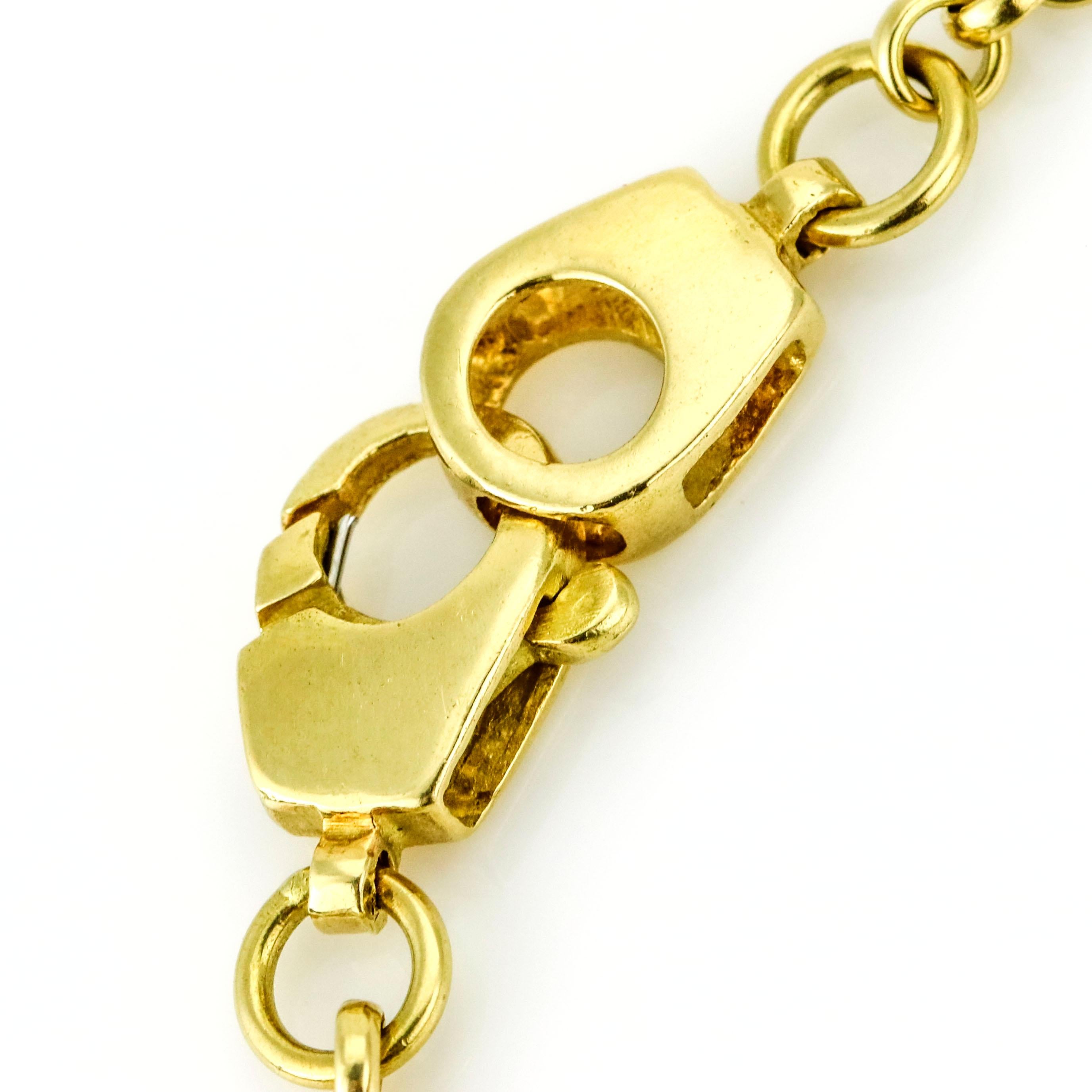39.34 Carat 18 Karat Yellow Gold Rubellite Tourmaline Diamond Pendant Necklace For Sale 6