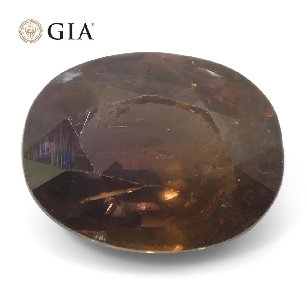 3.93ct Oval Purplish Pink Sapphire GIA Certified East Africa Unheated For Sale 5