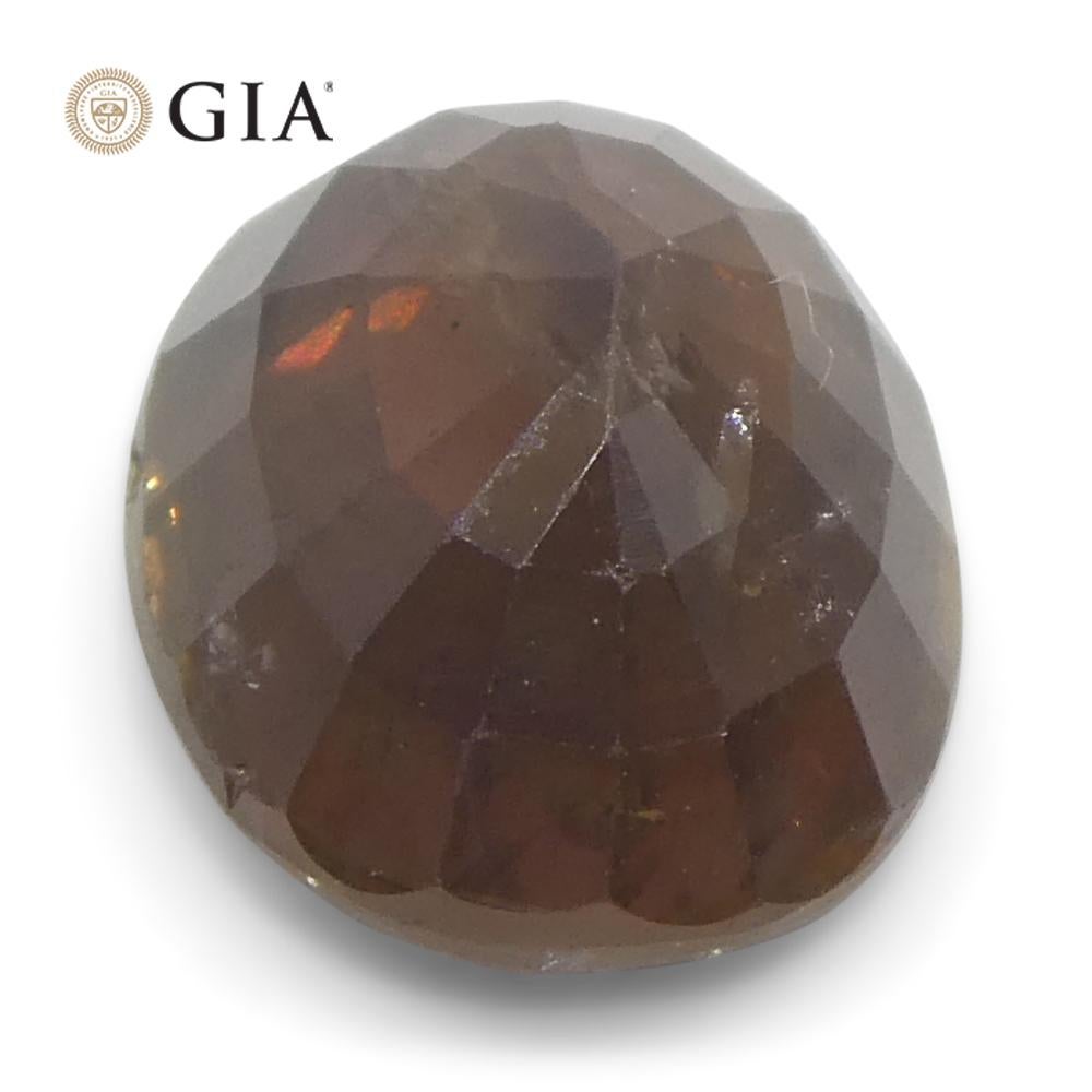 3.93ct Oval Purplish Pink Sapphire GIA Certified East Africa Unheated For Sale 2