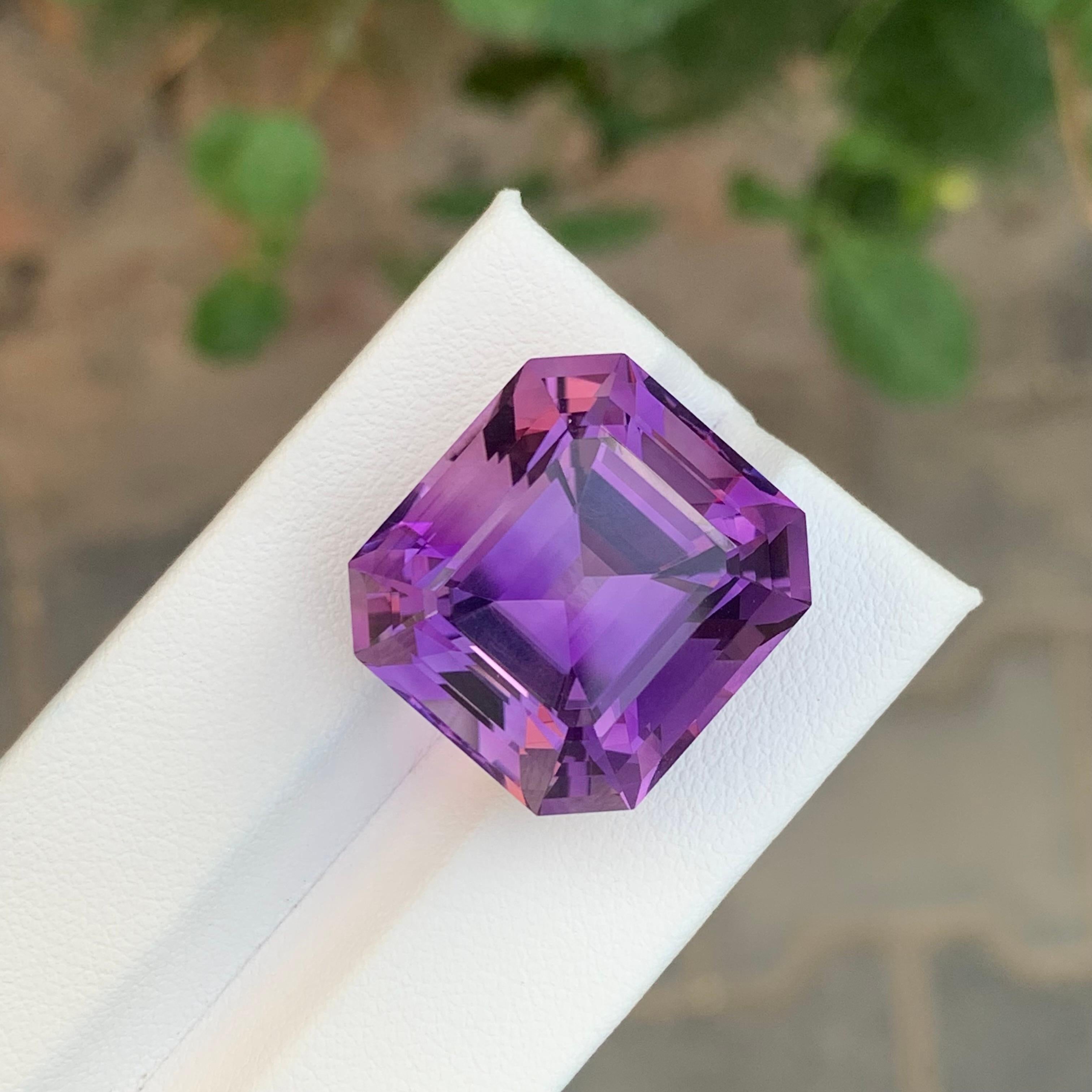 39.45 Carats Gigantic Amethyst Faceted Gemstone For Sale 5