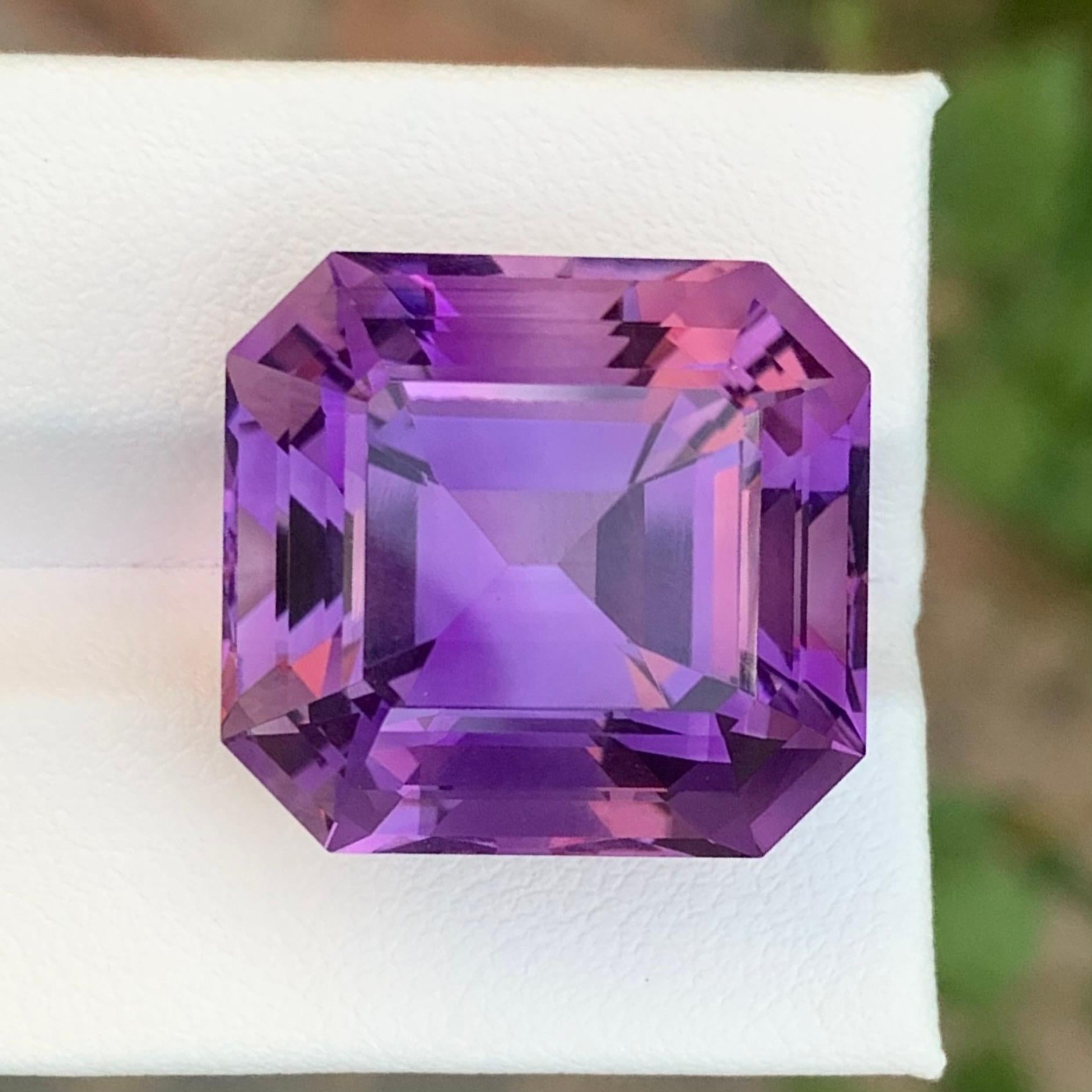 39.45 Carats Gigantic Amethyst Faceted Gemstone For Sale 6