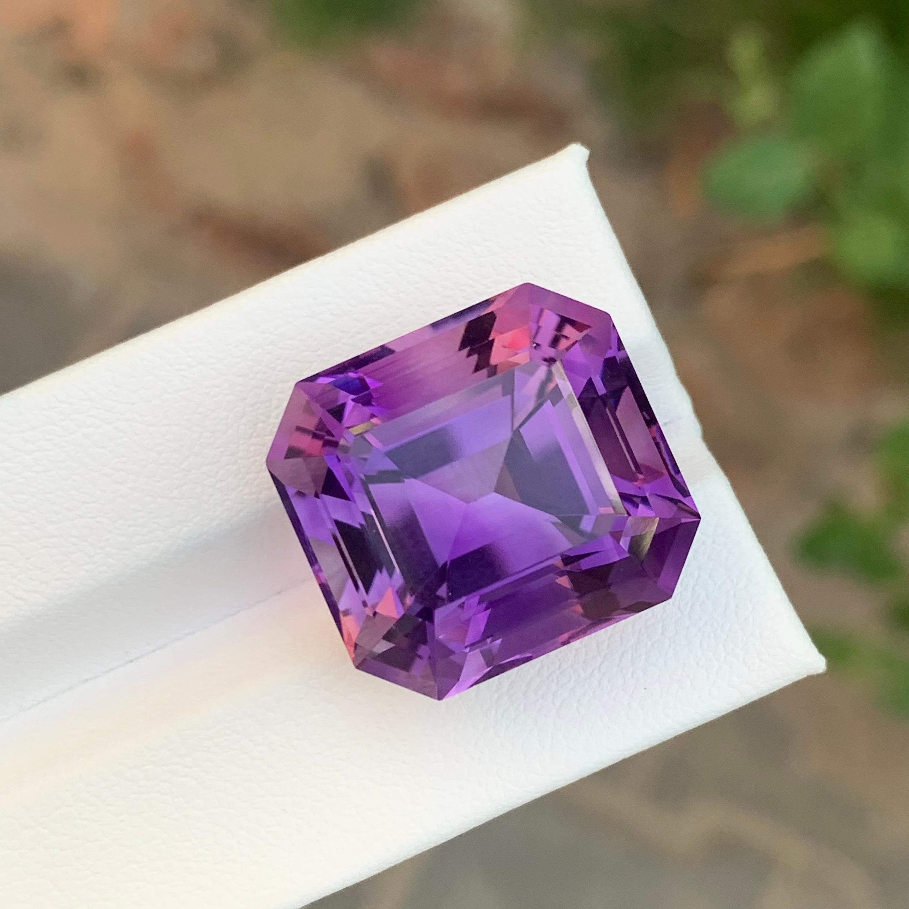 39.45 Carats Gigantic Amethyst Faceted Gemstone For Sale 7