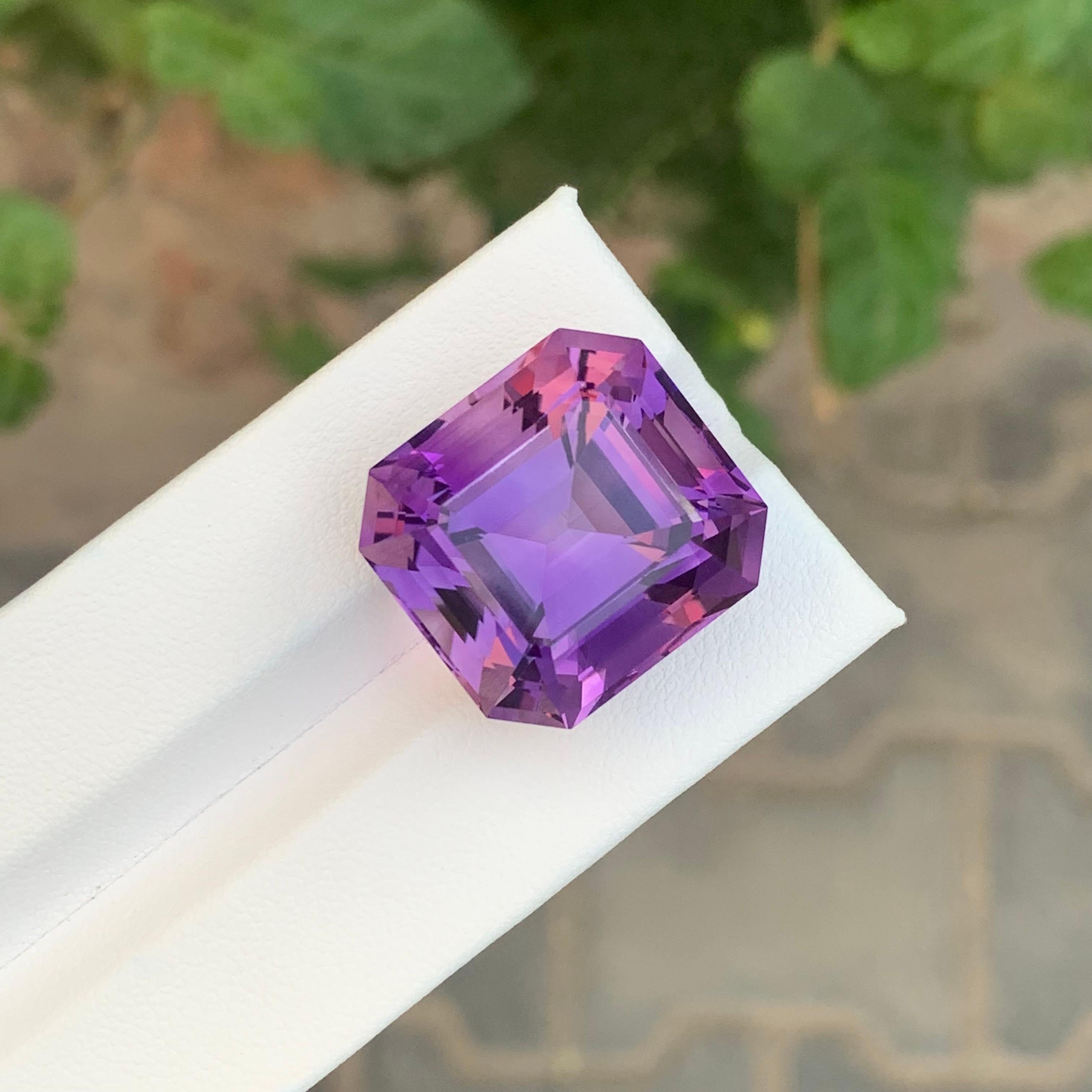 39.45 Carats Gigantic Amethyst Faceted Gemstone For Sale 8