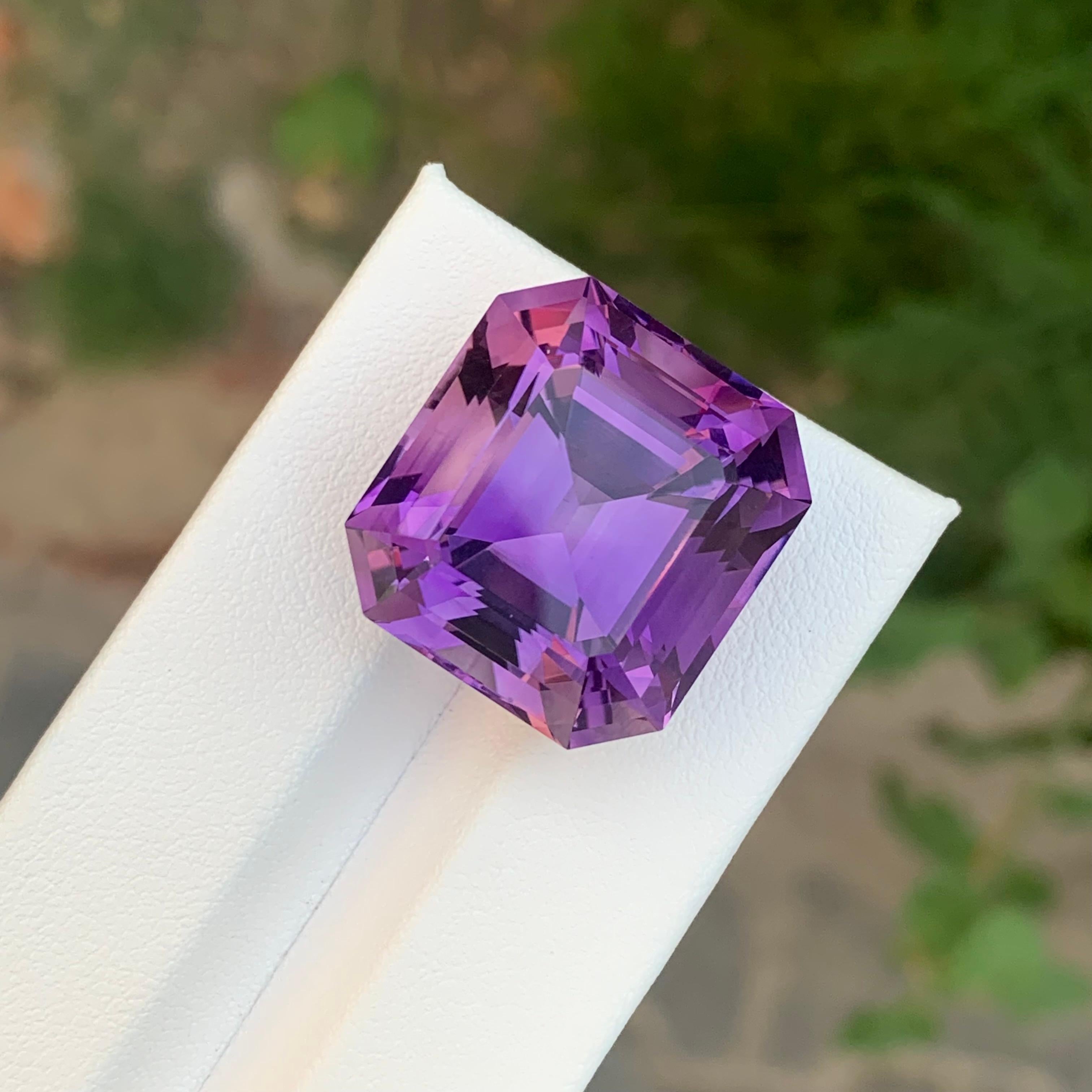 39.45 Carats Gigantic Amethyst Faceted Gemstone For Sale 9