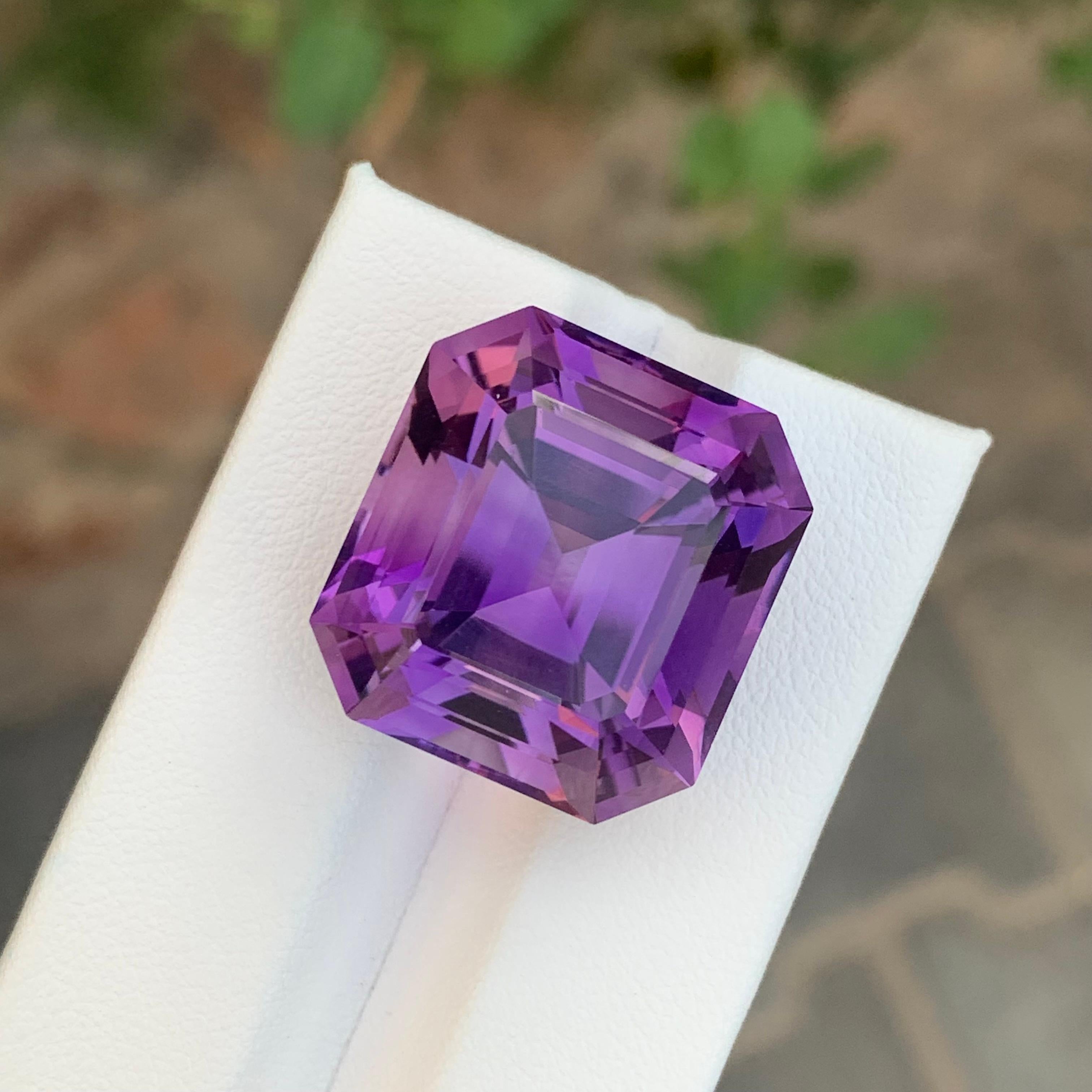 39.45 Carats Gigantic Amethyst Faceted Gemstone For Sale 1