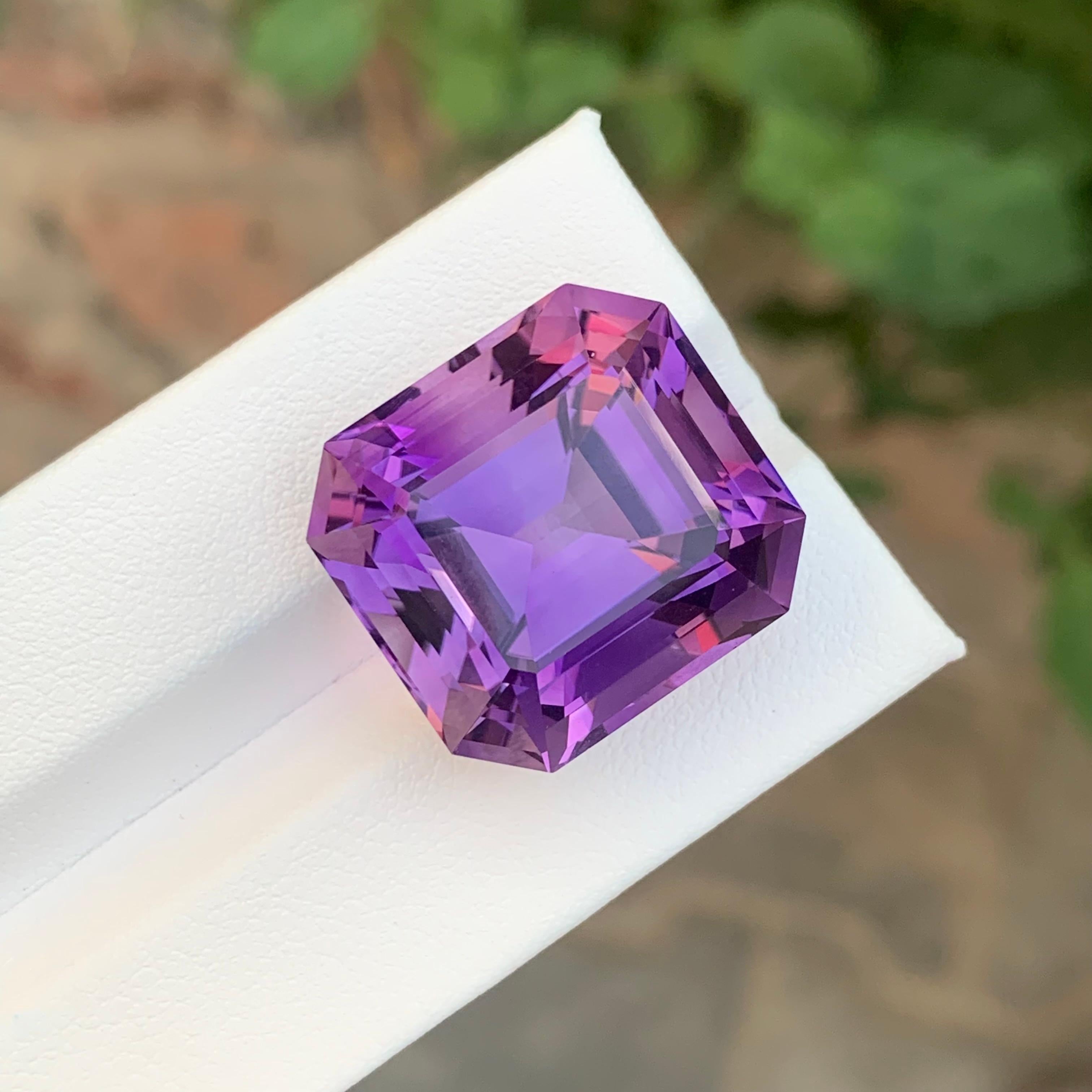 39.45 Carats Gigantic Amethyst Faceted Gemstone For Sale 2