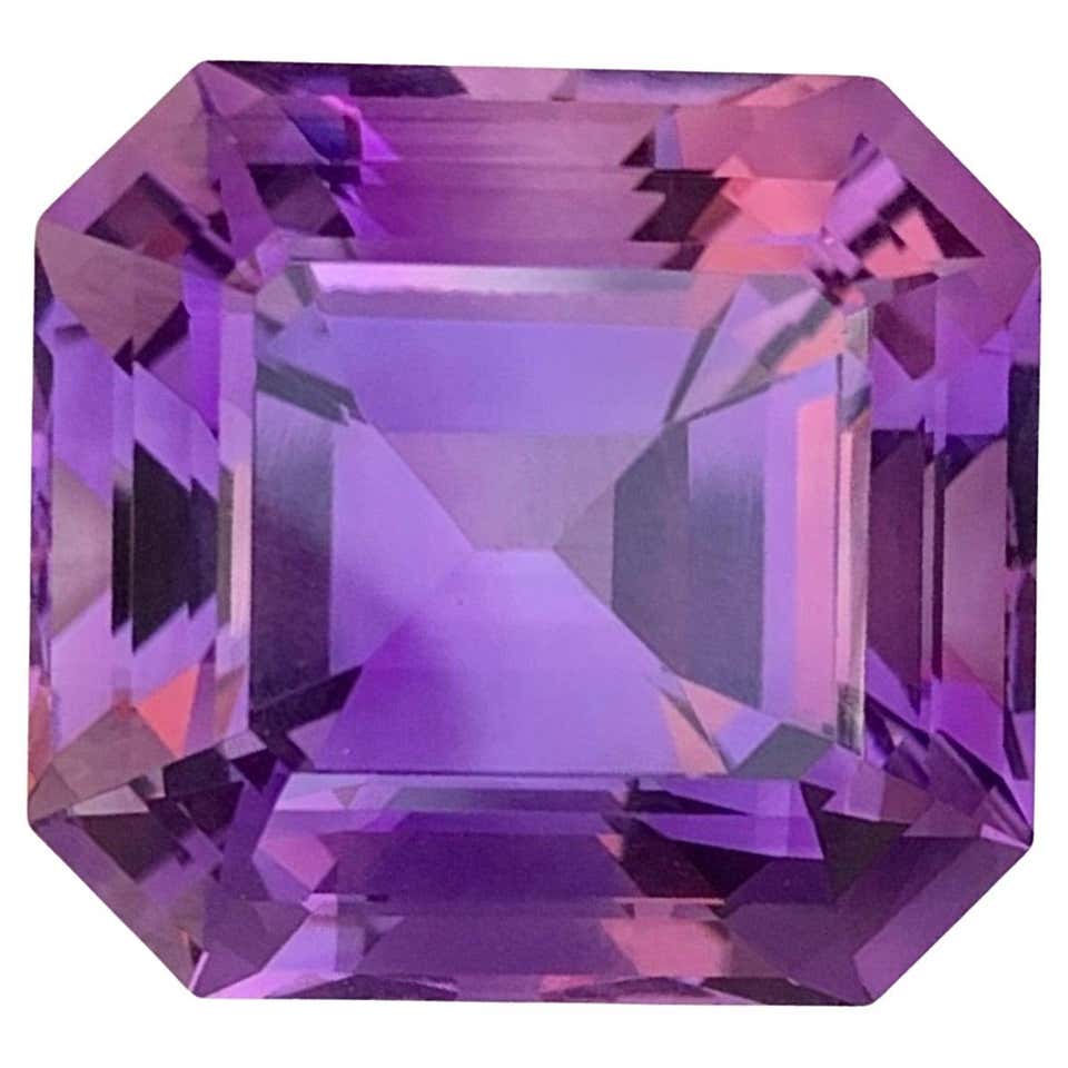 8.75 Carat Natural Loose Amethyst Octagon Shape Gem For Necklace For ...