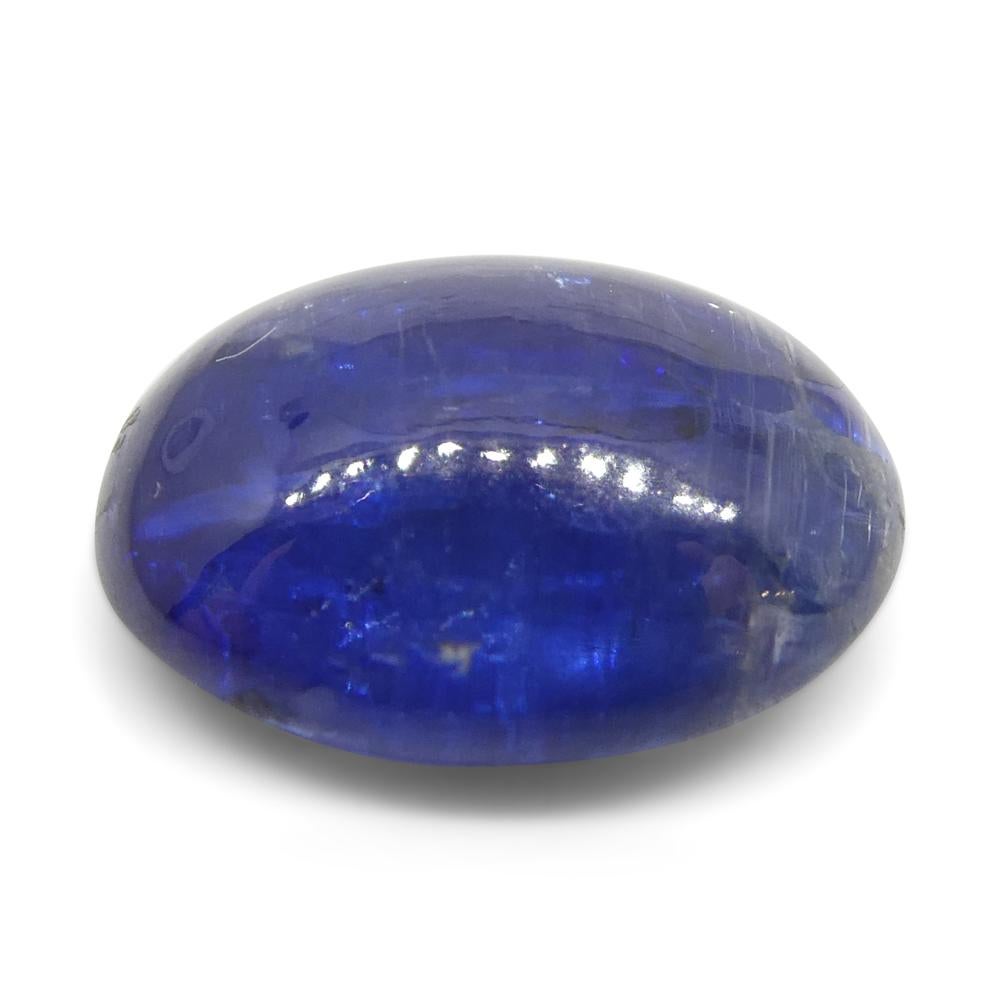 3.94ct Oval Cabochon Blue Kyanite from Brazil  For Sale 1