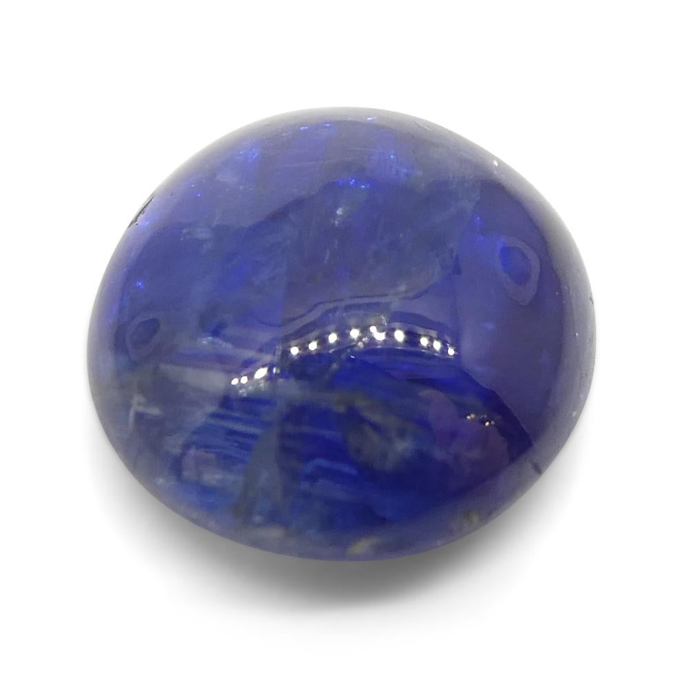 3.94ct Oval Cabochon Blue Kyanite from Brazil  For Sale 2