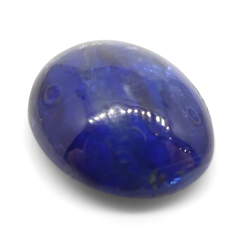3.94ct Oval Cabochon Blue Kyanite from Brazil  For Sale 3