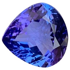 3.95 Carat Glamorous Faceted Tanzanite Pear Shape Gem From Tanzania