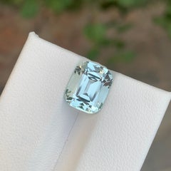 3.95 Karat Natürlicher loser Aquamarin Cushion Shape Edelstein