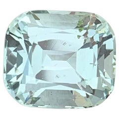 3.95 Karat Natürlicher loser Aquamarin Cushion Shape Edelstein